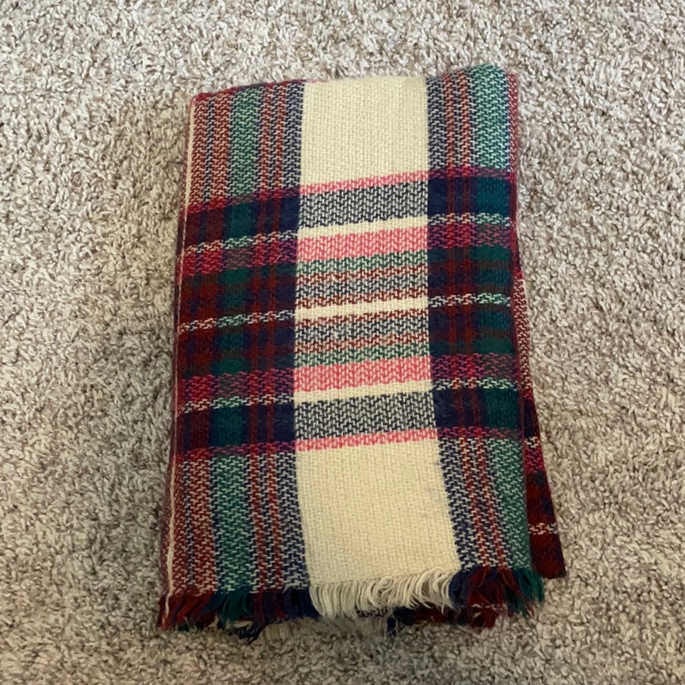 Plaid Blanket Scarf